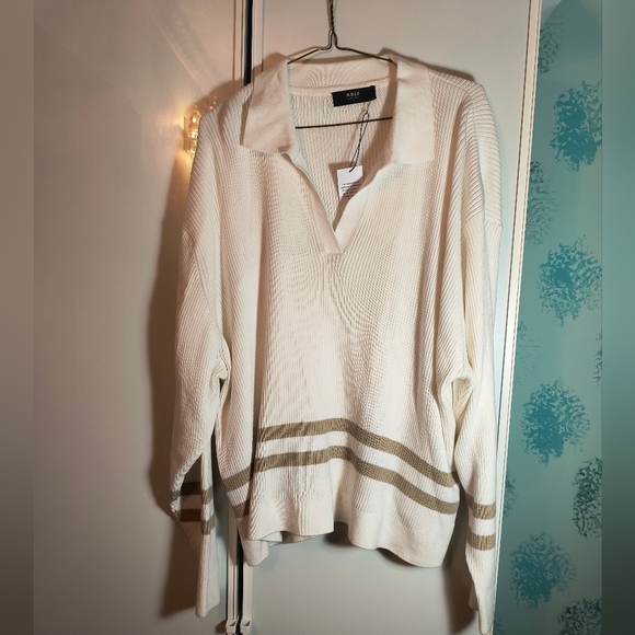 NWT ABLE Women's Jenna Polo Sweater Sz 1X - Picture 2 of 9